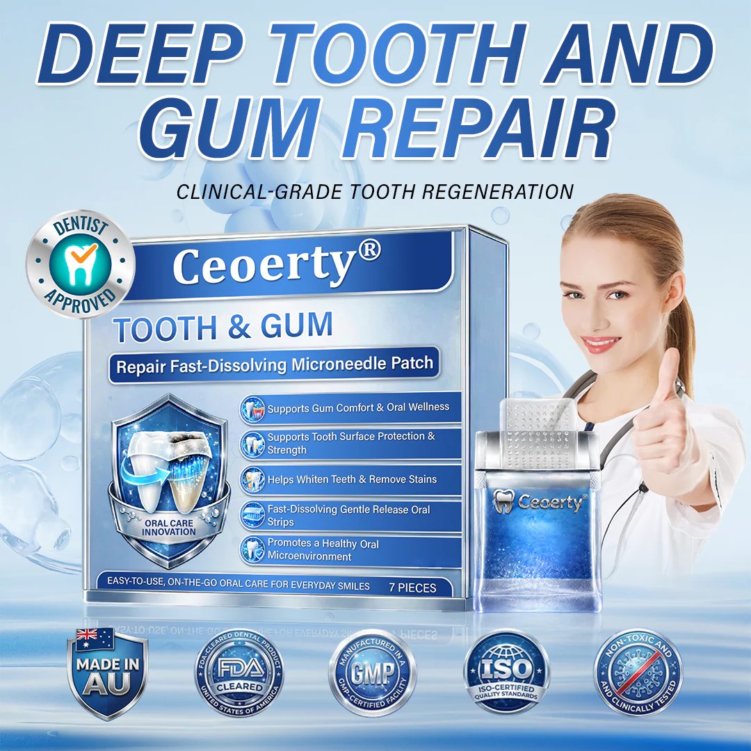 Ceoerty® Tooth & Gum Care Fast-Dissolving Microneedle Patch