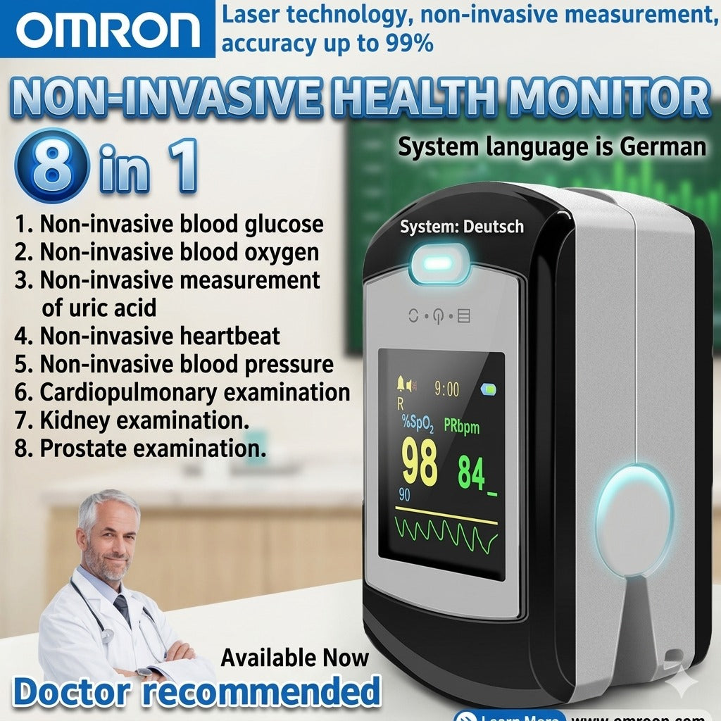 🔥LAST DAY Promotion 45% OFF🔥Omron 8-in-1 non-invasive blood glucose meter