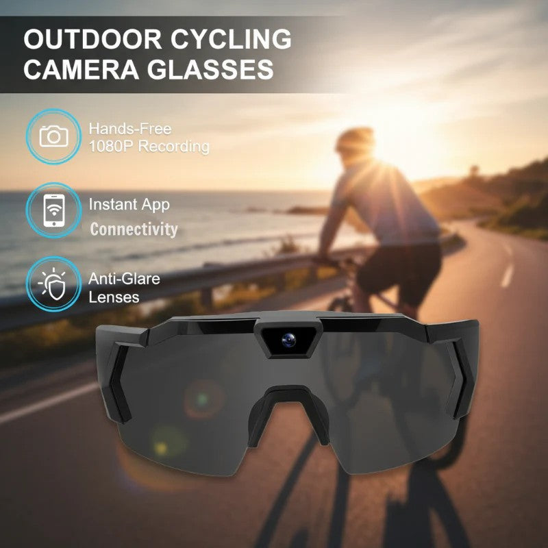 🎁 Topaanbieding: 49% KORTING 🔥【All-in-One】 Actie Camera Zonnebril | HD Video & Audio | Draadloze Connectie