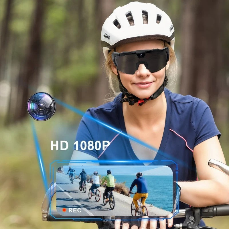 🎁 Topaanbieding: 49% KORTING 🔥【All-in-One】 Actie Camera Zonnebril | HD Video & Audio | Draadloze Connectie